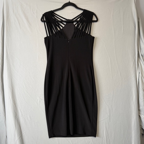 Joseph Ribkoff Womens Pencil Dress 8 Black Whimsigoth Fairy Grunge LBD Cocktail - Picture 5 of 10